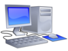 Computer Station Clip Art